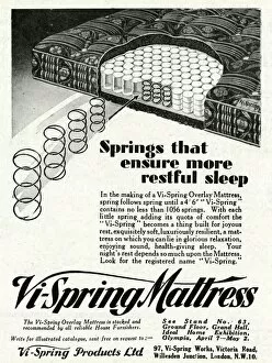 Images Dated 18th April 2012: Advert for Vi-Spring Mattress 1931