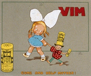 Images Dated 30th May 2017: Advertisement for Vim cleaning powder