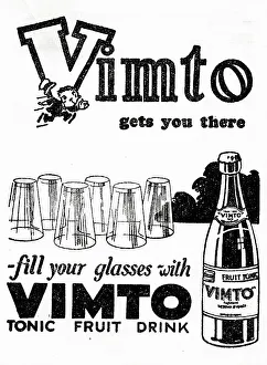 Trafford Prints: Advert, Vimto Gets You There, Tonic Fruit Drink