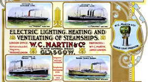 Images Dated 7th March 2019: Advert, W C Martin & Co, Lighting, Heating and Ventilation