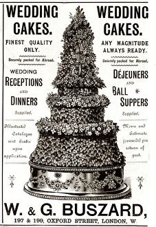 Makers Collection: Advert, W & G Buszard, Wedding Cakes