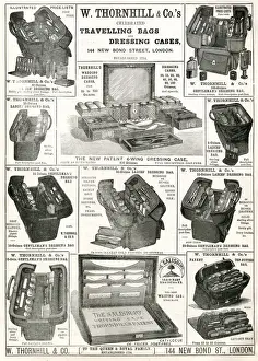 Thornhill Prints: Advert for W. Thornhill & Co. travelling bags 1880 Advert for W. Thornhill & Co