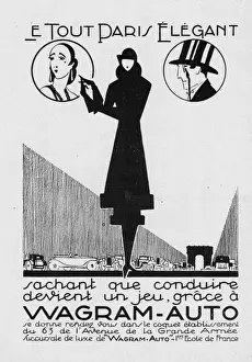 Advert for Wagram-auto, 1927, Paris