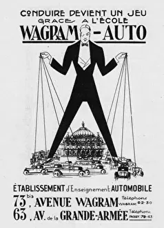 Advert for Wagram-auto, 1928, Paris
