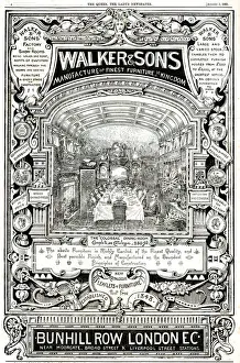 Colossal Prints: Advert, Walker & Sons, Bunhill Row, London
