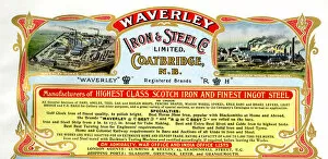 Waverley Collection: Advert, Waverley Iron & Steel Co, Coatbridge, Scotland