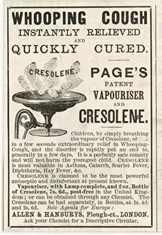 Adverts Gallery: Advert / Whooping Cough