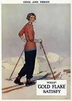 Images Dated 20th February 2012: Advert for Wills Gold Flake cigarettes