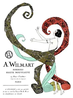 Advertisement for A Wilmart silk, Paris