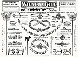 Images Dated 3rd August 2017: Advert for Wilson & Gill jewellery 1894