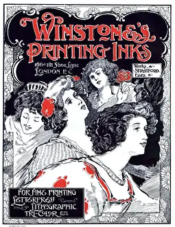 Advert, Winstones Printing Inks, London