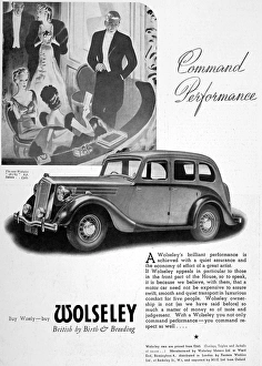 Advertisment Gallery: Advertisment for Wolseley car