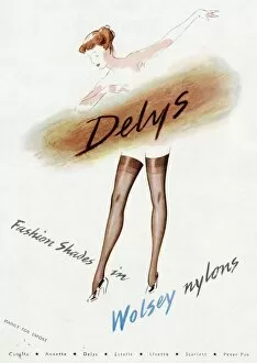 Clad Collection: Advert for Wolsey Nylons 1951