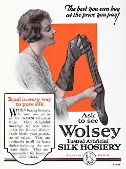 Images Dated 8th April 2021: Advert for Wolsey stockings 1928