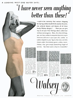 Advert for Wolsey womens underwear 1936
