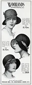 Advert for Woollands cloche hats 1930