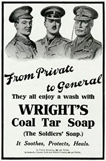 Cleanliness Collection: Advert for Wrights coal soap 1916