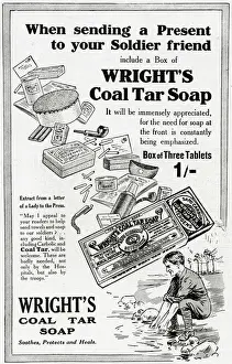 Advert for Wrights Coal Tar soap 1915