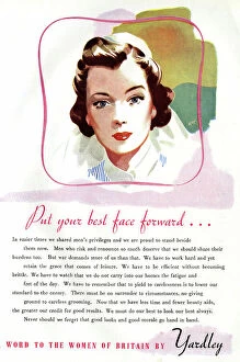 Lipstick Collection: Advert, Yardley cosmetics, WW2