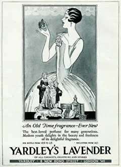 Images Dated 2nd April 2012: Advert for Yardleys Lavender