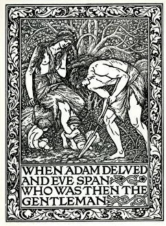 Lettering Gallery: When Adam delved and Eve span
