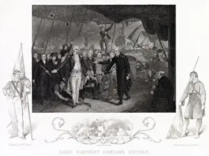 Victorious Prints: ADAM DUNCAN, 1ST VISCOUNT DUNCAN OF CAMPERDOWN British Admiral - defeats the Dutch fleet