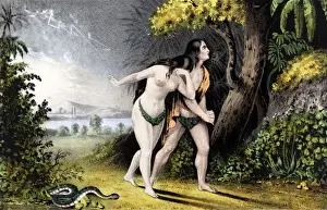 Temptation Prints: Adam and Eve Driven Out of Paradise