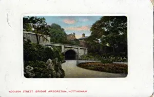 Nottinghamshire Prints: Addison Street Bridge Arboretum, Nottingham, Nottinghamshire