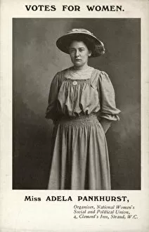 Badge Gallery: Adela Pankhurst Suffragette
