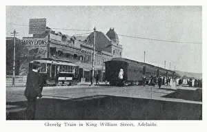 Adelaide, Australia - Glenelg Train in King William Street