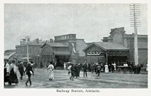 Commuters Prints: Adelaide, Australia - The Railway Station
