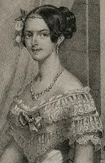 Archduchess Prints: Adelaide of Austria (1822-1855). Queen consort