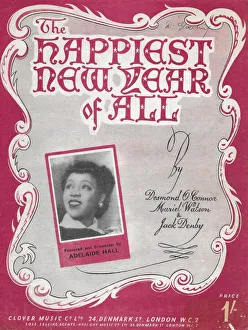 Adelaide Gallery: Adelaide Hall (music sheet The Happiest Year of All )