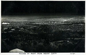 Adelaide, South Australia by Night - viewed from Mount Lofty