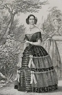 Contemporaneos Prints: Adelgunde of Bavaria (1823-1914). Duchess consort