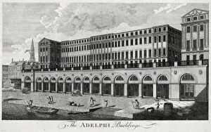 Adelphi Gallery: The Adelphi, built 1772 by the Adams brothers on the banks of the Thames adjoining