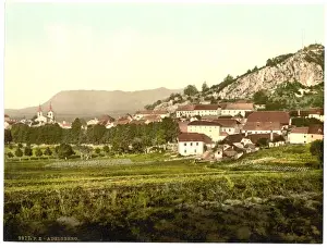 Carniola Prints: Adelsberg, general view, Carniola, Austro-Hungary