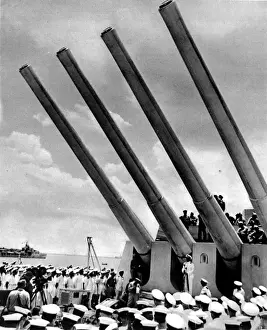 Chester Prints: Admiral Nimitz on board HMS King George V, Second World Wa