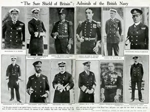 Admirals Gallery: Admirals of the British Navy, WW1