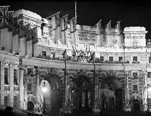 Nightime Prints: Admiralty Arch at night, London, probably 1920s