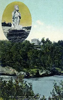 Overlooking Prints: Admiralty House - Bermuda - HMS Irresistible figurehead