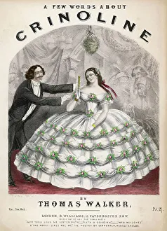 Anticipation Prints: Admirers - Crinoline 1850s