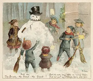 Admiring Snowman