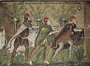 Adoration Gallery: Adoration of the Kings. 6th c. ITALY. Ravenna