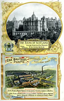 Adverts Gallery: Adverts, Bank of Scotland, Cox Brothers, Dundee