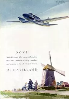 Images Dated 19th August 2016: Adverts-De Havilland Dove