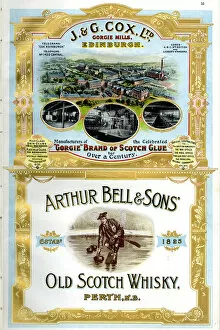 Curling Collection: Adverts, J & G Cox Ltd, Arthur Bell & Sons, Scotland
