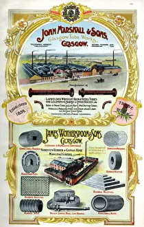 Tubes Prints: Adverts, John Marshall & Sons, James Wotherspoon & Sons