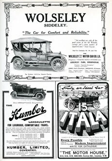 Adverts for motoring 1910