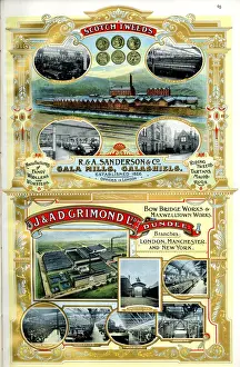 Gala Prints: Adverts, R & A Sanderson & Co, J & A D Grimond Ltd